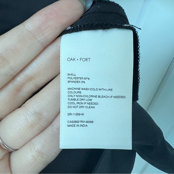 Oak & Fort ASYMMETRICAL BAT SLEEVE MINI DRESS. NWT - Picture 10 of 10